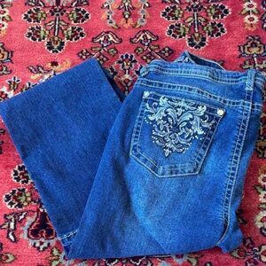 Wallflower Women's Blue and Navy Jeans